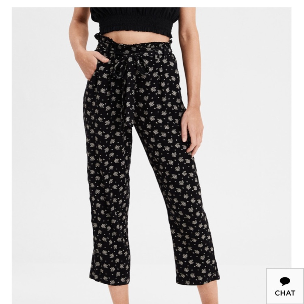 AE HIGH-WAISTED PAPERBAG TAPERED PANT NWOT